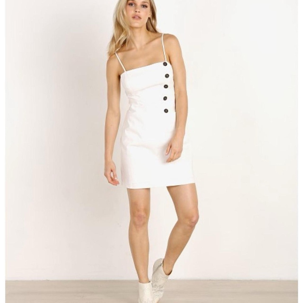 Astr Issa Linen Mini Dress